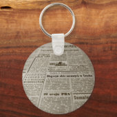 Newsprint Sleutelhanger (Voorkant)
