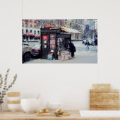 NEWSSTAND aan BROADWAY en 75th Street - NEW YORK Poster (Keuken)