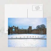Newstead Abbey in wintersneeuw Briefkaart (Voorkant / Achterkant)