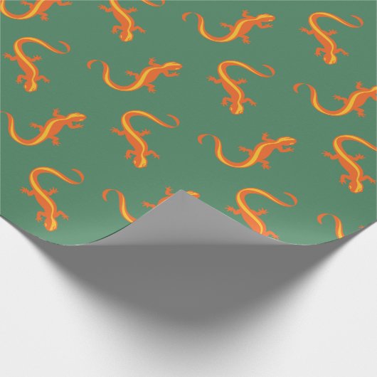 Newt Brigade inpakpapier - groen (Hoek)