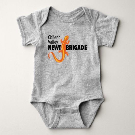 Newt Brigade logo baby jersey bodysuit (Voorkant)