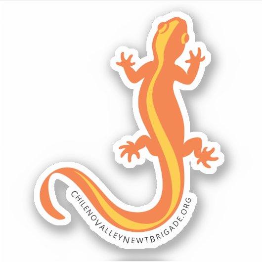 Newt Brigade Vinyl Newt Sticker (Voorkant)