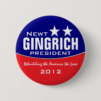 Newt Gingich Ronde Button 5,7 Cm