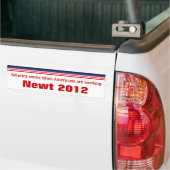 Newt Gingrich 2012 Bumpersticker (Op Truck)