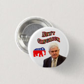 Newt Gingrich 2012 Ronde Button 3,2 Cm (Voorkant /achterkant)