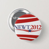 Newt Gingrich 2012 Ronde Button 5,7 Cm (Voorkant /achterkant)