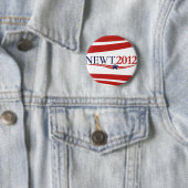 Newt Gingrich 2012 Ronde Button 5,7 Cm (In situ)