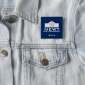 Newt Gingrich 2012 Vierkante Button 5,1 Cm (In situ)