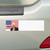 Newt Gingrich & Amerikaanse vlag - Schrijf je eige Bumpersticker (Op auto)