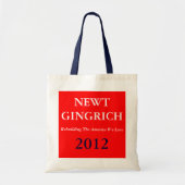Newt Gingrich Bag Tote Bag (Voorkant)