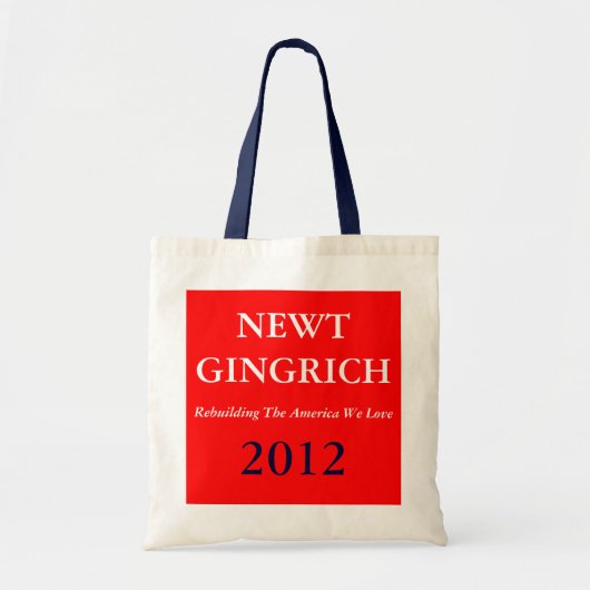 Newt Gingrich Bag Tote Bag (Voorkant)