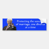 Newt Gingrich: Bescherming van het huwelijk Bumpersticker (Voorkant)