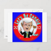 Newt Gingrich Briefkaart (Voorkant / Achterkant)