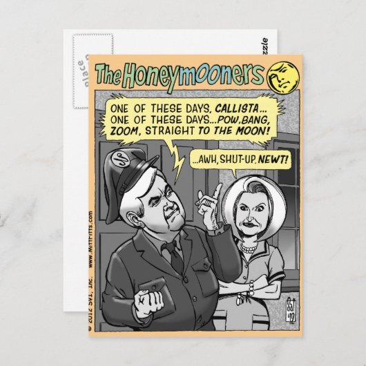 NEWT GINGRICH BRIEFKAART (Voorkant / Achterkant)