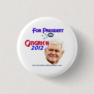Newt Gingrich Campaign Buttonnen Ronde Button 3,2 Cm