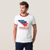 Newt Gingrich Chickenhawk Shirt (Voorkant volledig)