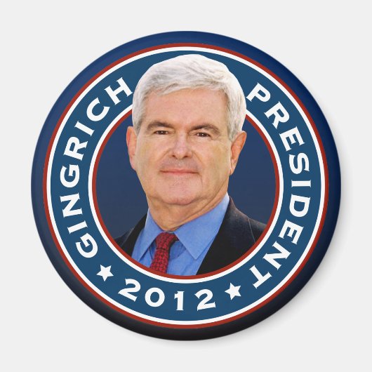 Newt Gingrich Conservatief voor President Magneet (Voorkant)