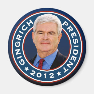 Newt Gingrich Conservative for President Magneet