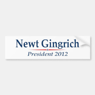 Newt Gingrich President 2012 (v103) Bumpersticker