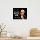 Newt Gingrich Quote - "Amerika redden". Poster (Keuken)