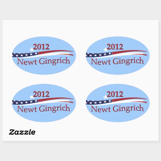 Newt Gingrich Stickers (Vel)