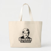 Newt Gingrich voor President Grote Tote Bag (Voorkant)
