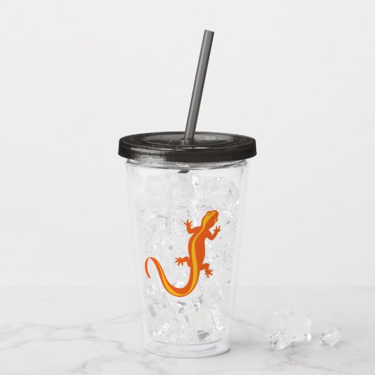 Newt Logo Acryl Tumbler Acryl Drinkbeker (Achterkant ijs)