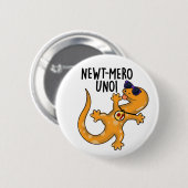 Newt-mero Uno Funny Newt Pun Ronde Button 5,7 Cm (Voorkant /achterkant)