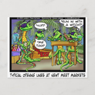 Newt Nightclubs Grappige T-shirts Cadeaus & Verzam Briefkaart