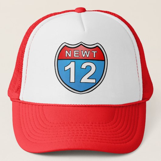 Newt Road naar het Witte Huis 2012 Trucker Pet (Voorkant)