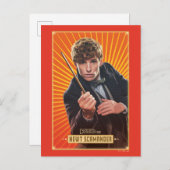 Newt Scamander Character Graphic Briefkaart (Voorkant / Achterkant)