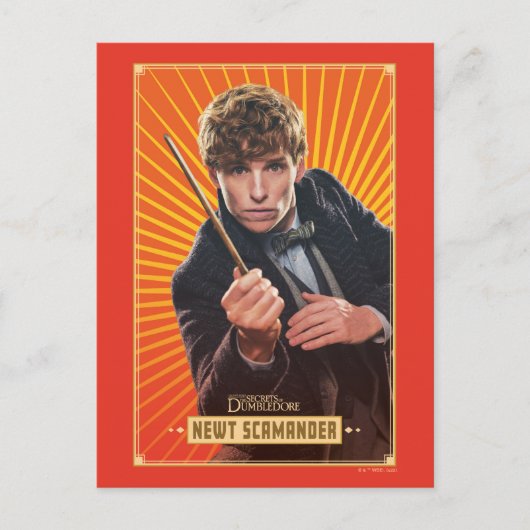 Newt Scamander Character Graphic Briefkaart (Voorkant)