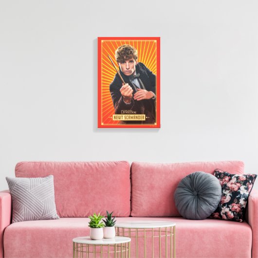 Newt Scamander Character Graphic Canvas Afdruk (Insitu (Woonkamer))