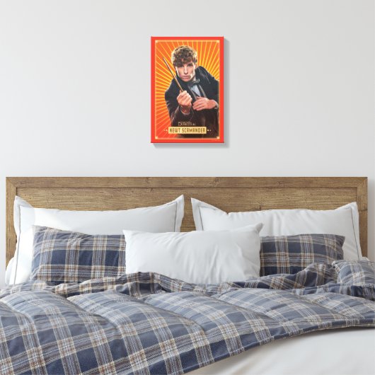Newt Scamander Character Graphic Canvas Afdruk (Insitu (Slaapkamer))