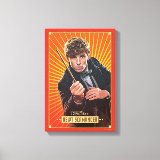 Newt Scamander Character Graphic Canvas Afdruk (Voorkant)