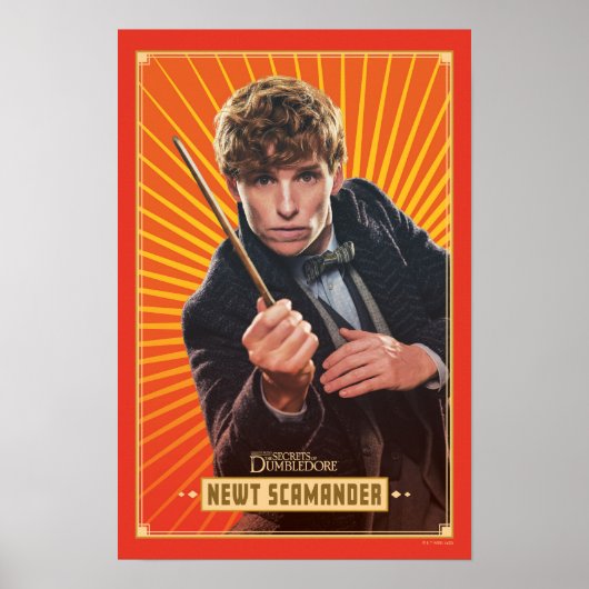 Newt Scamander Character Graphic Poster (Voorkant)