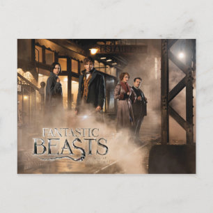 NEWT SCAMANDER™ & Co. op het treinstation Briefkaart