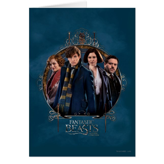 NEWT SCAMANDER™ en Company Art Nouveau Lijst (Voorkant)