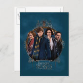 NEWT SCAMANDER™ en Company Art Nouveau Lijst Briefkaart (Voorkant / Achterkant)