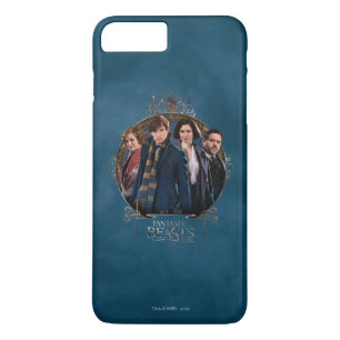 NEWT SCAMANDER™ en Company Art Nouveau Lijst iPhone 8/7 Plus Hoesje