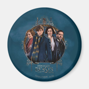 NEWT SCAMANDER™ en Company Art Nouveau Lijst Magneet