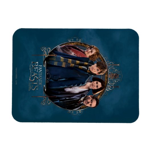 NEWT SCAMANDER™ en Company Art Nouveau Lijst Magneet (Horizontaal)