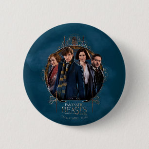 NEWT SCAMANDER™ en Company Art Nouveau Lijst Ronde Button 5,7 Cm