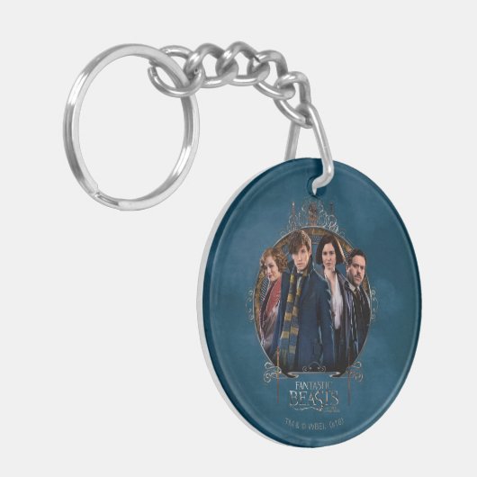 NEWT SCAMANDER™ en Company Art Nouveau Lijst Sleutelhanger (Voorkant Links)