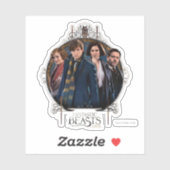 NEWT SCAMANDER™ en Company Art Nouveau Lijst Sticker (Vel)