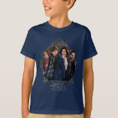 NEWT SCAMANDER™ en Company Art Nouveau Lijst T-shirt (Voorkant)