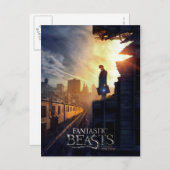 NEWT SCAMANDER™ in Destroyed Building Briefkaart (Voorkant / Achterkant)