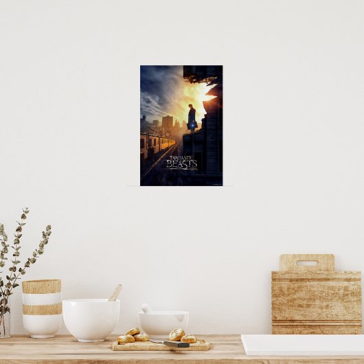 NEWT SCAMANDER™ in Destroyed Building Poster (Keuken)