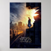 NEWT SCAMANDER™ in Destroyed Building Poster (Voorkant)