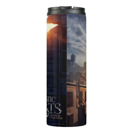 NEWT SCAMANDER™ in het verwoeste gebouw Thermosbeker (Achterkant)